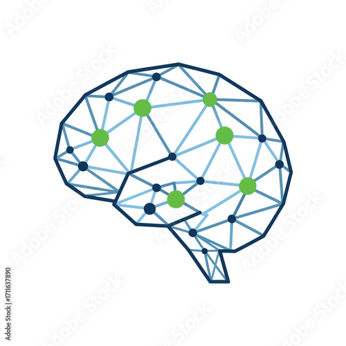 Conceptual illustration of a human brain merging with a digital circuit board representing artificial intelligence and machine learning