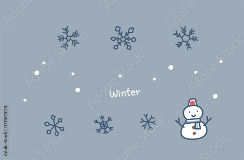 雪の結晶のベクターイラスト