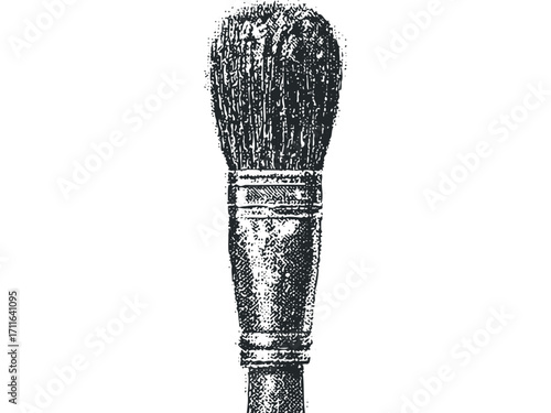 black and white paint brush drawing clip art preview