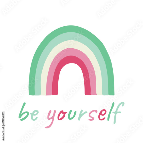 Colorful rainbow shape Abrosexual pride flag Happy pride day LGBTQIA community Pride Month Vector hand drawn doodle for posters, stickers, logo, cards