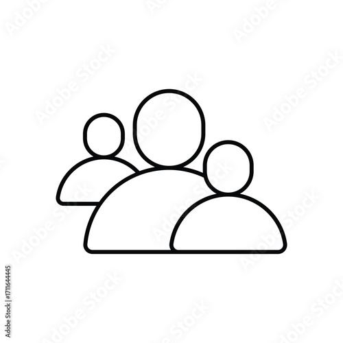 Community Thin Line Vector Icon