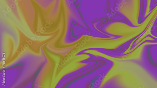 Abstract digital artwork with smooth fluid gradients blending deep navy blue, golden yellow, and vibrant magenta. The colors flow together in wavy,
liquid-like streaks, creating a soft, surreal, and f