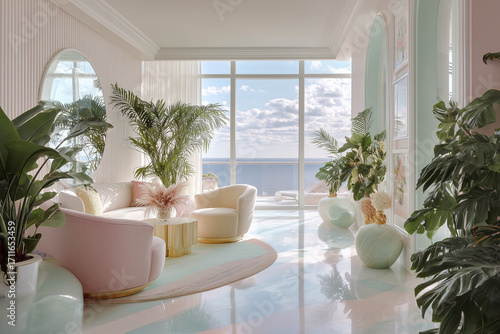 Miami Art Deco Luxury Interior - Real Estate Photography