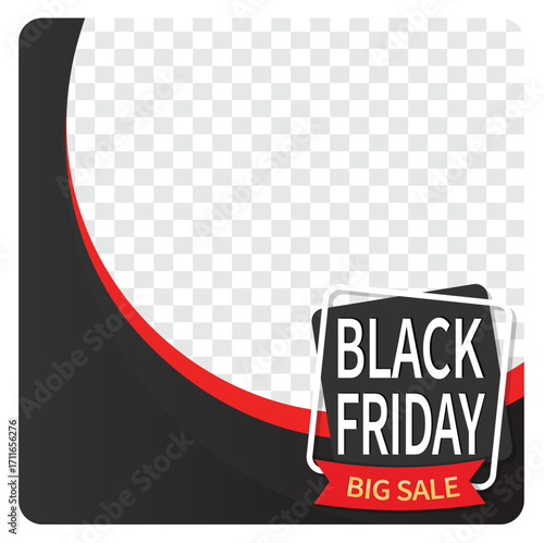 Black Friday big sale promotional banner template