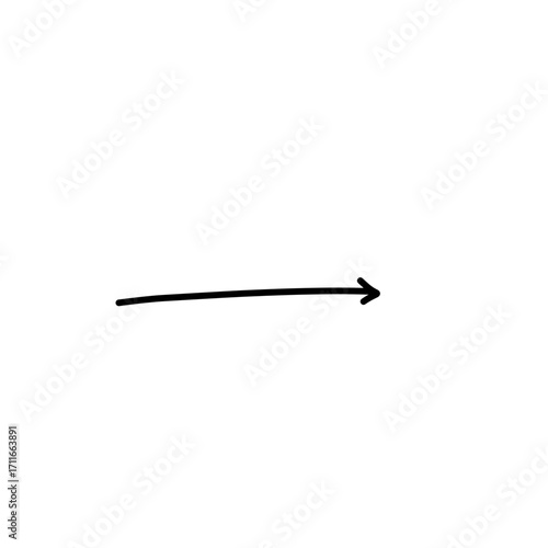 Hand drawn arrow vector