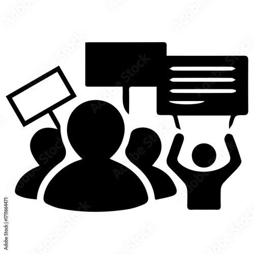 Protestors with Signs