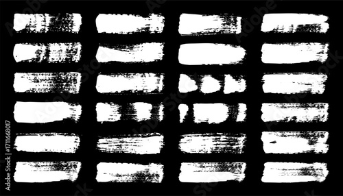 Grunge brush strokes, lines, ink smudges, hand-drawn scribble shapes. Handmade sketchy marks, acrylic stains, charcoal streaks. Paint textures, dry brush effect. Marker underline. Vector illustration