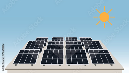 Solar Panel Illustration