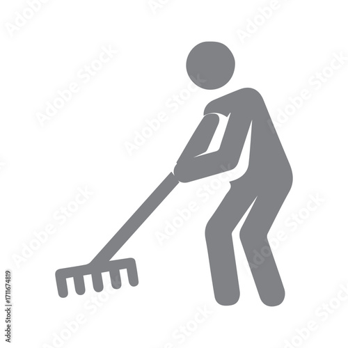 Raking Leaf Icon