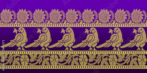 beautiful graphic saree design and this sari design is in Indian style which is for textile fashion industry and it can be used as wallpaper backdrop and website bg this style is originated in india 