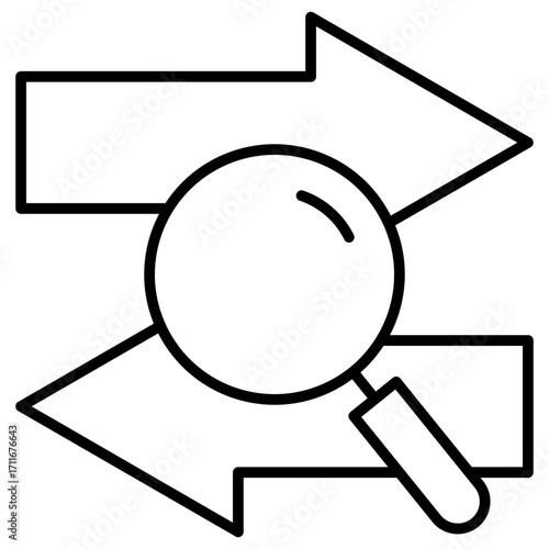Traffic Analyzer Outline Icon
