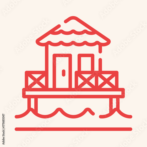 House symbol artwork trendy useful vector Illustration design knockout colorful background