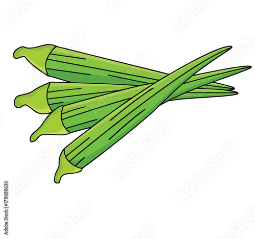 Cute cartoon hand drawn vector lady fingers clipart.