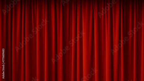 red theater curtain