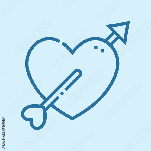 Heart symbol artwork trendy useful vector Illustration design pleasant colorful background