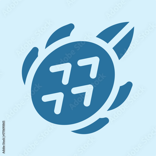 Tortoise symbol artwork trendy useful vector Illustration design pleasant colorful background