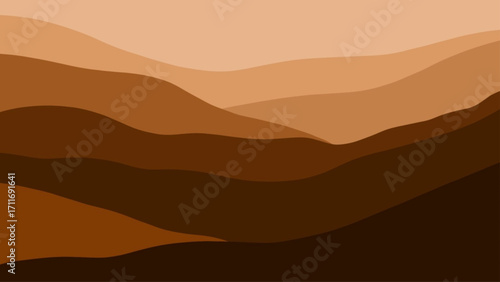 wavy ground color layer transition
