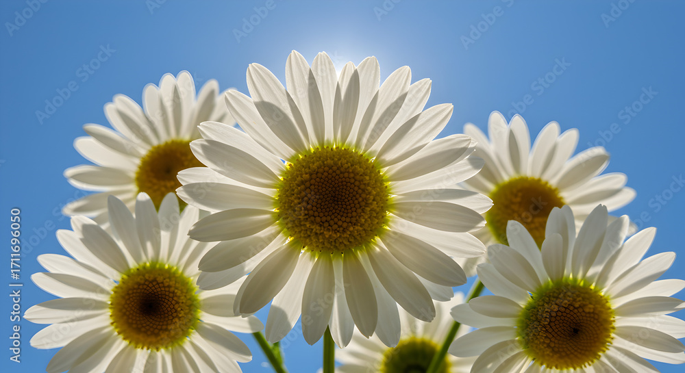 Fototapeta premium Vibrant Red Roses and Pink Gerbera Bouquet with White Daisies