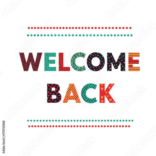 Welcome back to school with festive decorations and enthusiastic greetings.