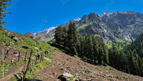 hiking trail in the mountains