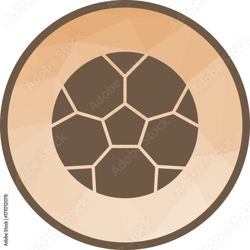 Football icon vector image. Suitable for mobile apps, web apps and print media.