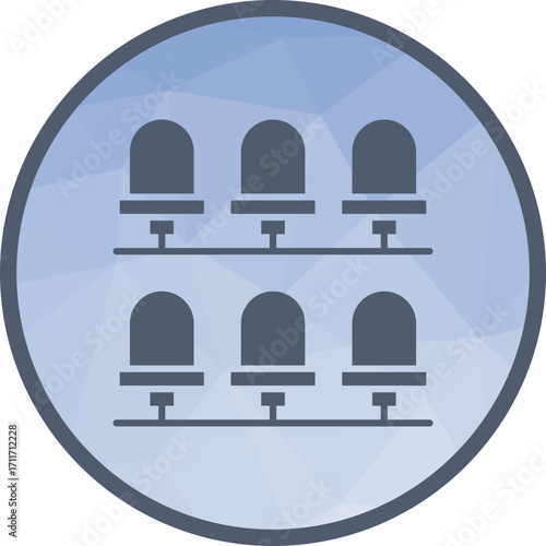 Seats icon vector image. Suitable for mobile apps, web apps and print media.