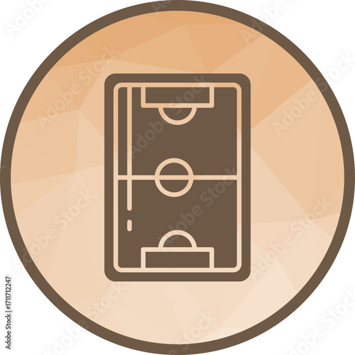 Soccer Field icon vector image. Suitable for mobile apps, web apps and print media.