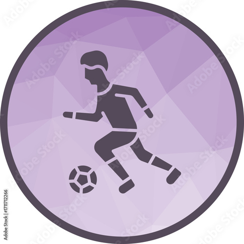 Soccer Player icon vector image. Suitable for mobile apps, web apps and print media.