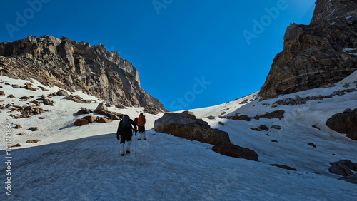snow covered mountains