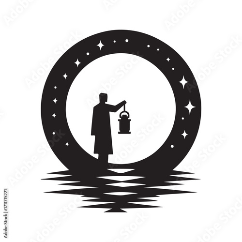 charity vector silhouette clip art logo design illustration