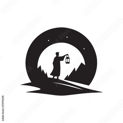 charity vector silhouette clip art logo design illustration