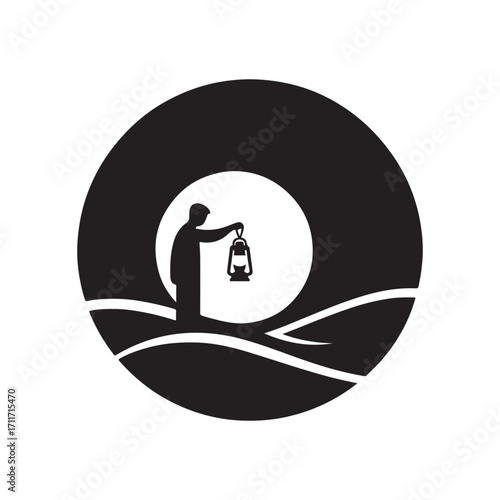 charity vector silhouette clip art logo design illustration