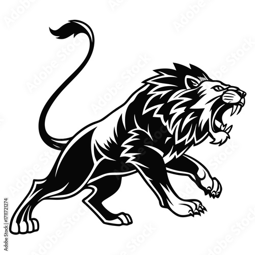 lion vinyl ready vector illustration