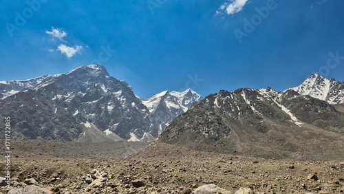 mountain landscape with snow