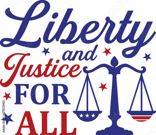  liberty and justice for all - 4th of July Vintage t-shirt patriotic clipart, fourth july happy independence day of usa, victorian july quote design sublimation
