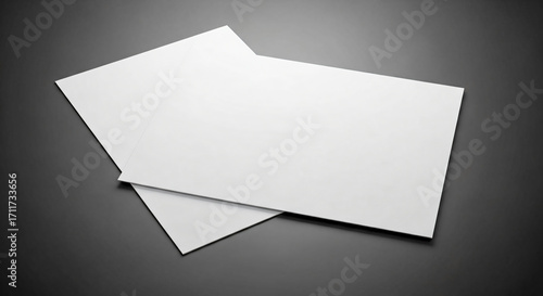 Wallpaper Mural Blank White Business Cards Mockup on Dark Gray Surface Torontodigital.ca