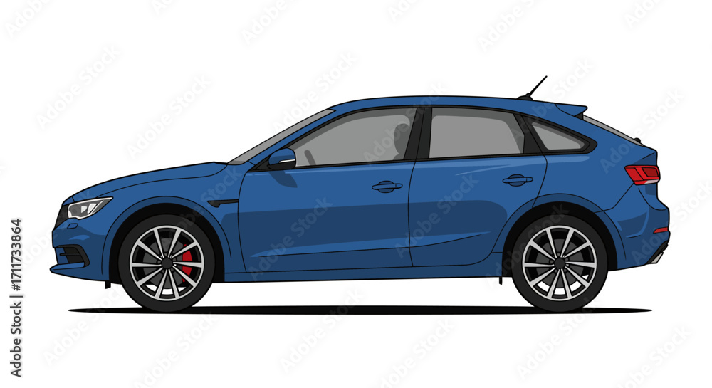 Obraz premium Sleek Hatchback Design A Vision of Modern Automotive Styling and Creative Render