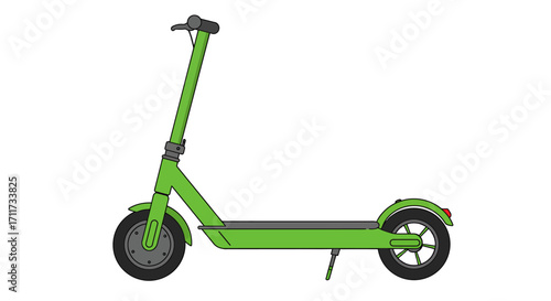 Green Electric Scooter Design for Urban Mobility and Sustainable Transportation
