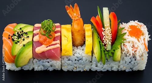Sushi Roll Assortment.