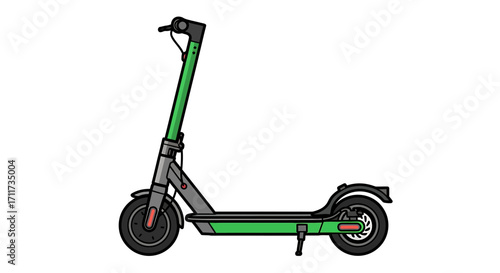 Sleek Scooter Design Modern Transport Illustration for Urban Mobility