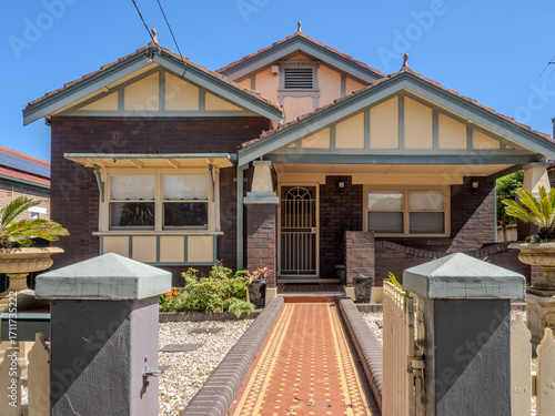 Suburban residential Brick house in Sydney  NSW Australia 