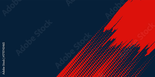 Abstract blue banner design vector, dynamic sporty horizontal background premium