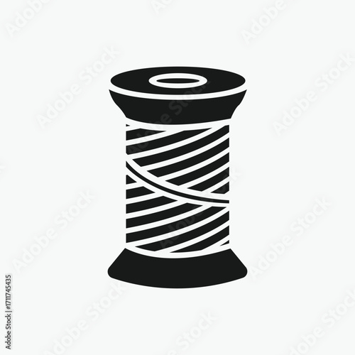 Thread bobbin icon thread fashion tailor icon vector