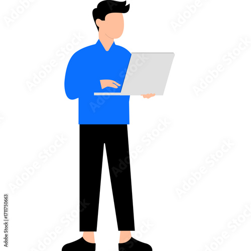 Man Business Growth Illustration