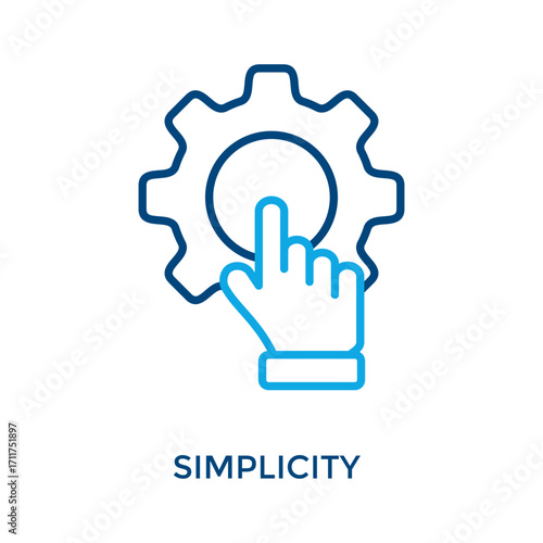 Simplicity Icon Outline Color Style. Vector Illustration For Graphic Design