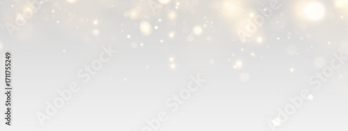 Elegant PNG stardust with glowing golden glitter, radiant confetti and sparkling particles, abstract festive background, luxury holiday card illustration with dazzling magical illumination.