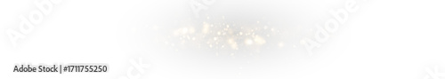Magical PNG stardust with sparkling golden glow, radiant confetti and glowing particles, abstract festive background, luxury holiday card illustration with twinkling magical light effect.