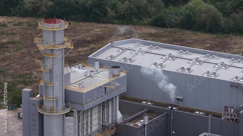The former Blenod les Pont a Mousson coal fired power station in Meurthe et Moselle, France.
