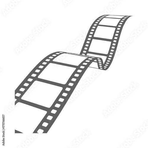 Vintage 35mm film strip layout design element