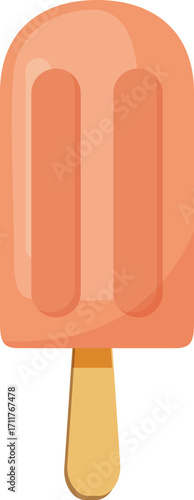 Orange Popsicle Frozen Treat Icon